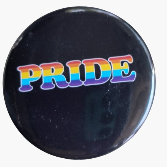 Rainbow Pride Button LGBTQ Pin Badge - Picture 1 of 3